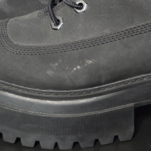 Timberland Sky 6" Lace-up Boots Womens 7 Black Nubuck - Picture 4 of 13